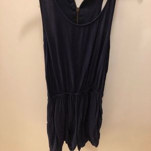Navy Romper